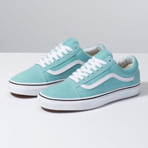 Vans Erkek Spor Ayakkabı Old Skool Açık Turkuaz/Beyaz | 29747-914